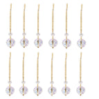 22mm christmas ball white ab 12 pcs/set