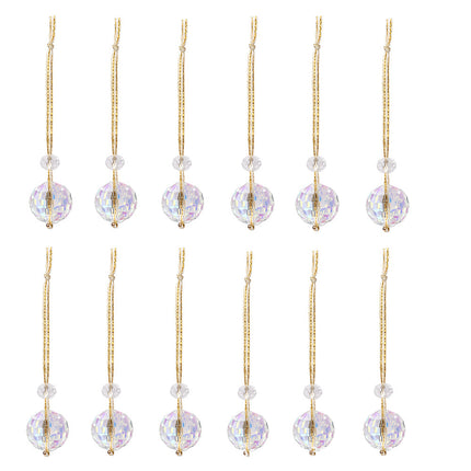 Amazon PDD Cross-border Direct Supply Pujiang Crystal Courtyard Garden Decorative Crystal Christmas Ball Sun Catcher Wind Chimes