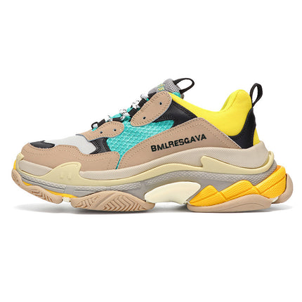 Ins Super Popular Shoes, Women's Shoes, Couple Trbottomy Shoes, Shida Shoes, Six-Layer Dad Shoes, Men's Thick-Soled Inner Heightening Sneakers
