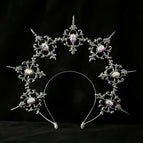 Black pointed outward + colorful ab diamond