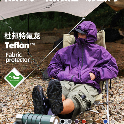 Ru Meng Du Pont Three-proof Charge Clothes Spring and Autumn Outdoor Camping Jacket Coat Waterproof Breathable Mountaineering Suit for Couple Solid Color