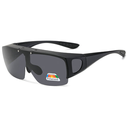 Cross-Border Trendy New Flip-Top Myopia Set Men's Cycling Sunglasses Driving Glasses Color-Changing Polarized Sunglasses