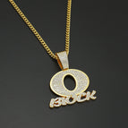 Gold Pendant with 70cm Cuban Chain