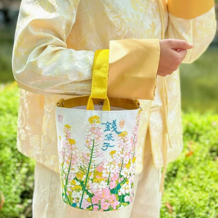 Dongmei Flower Series Spring Rich Flower One Pack Four Back Original Literary Flower 2025 New Bag 1088