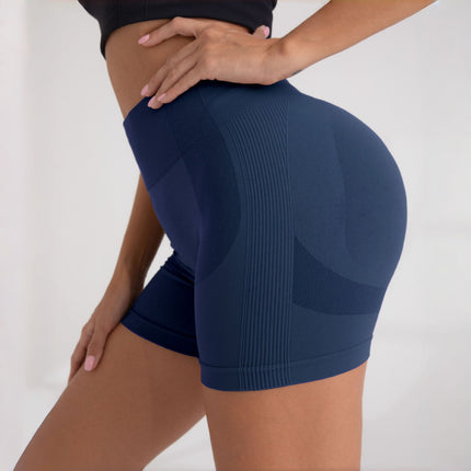 Mu Yao European and American Seamless Yoga Shorts for Women, Peach Butt Tight-Fitting Butt-Lifting Sports Shorts, Running Quick-Drying Fitness Pants
