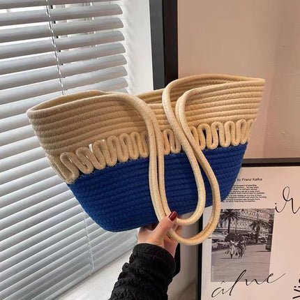 Cotton Woven Shoulder Bag / Sac Épaule Tressé Coton