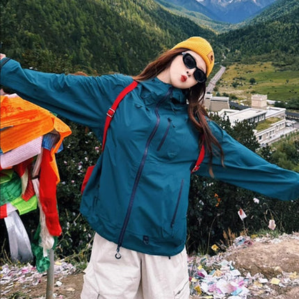 ✅ Lightweight Single-Layer Jacket for Women 25 Spring & Fall Outdoor Windproof and Waterproof Men's Travel Mountaineering Jacket Jacket