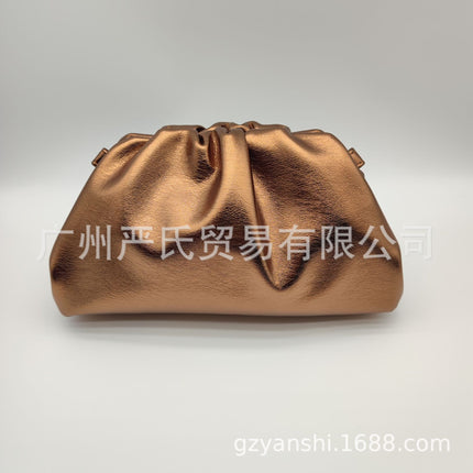2022 New Cloud Bag Cross-border Women's Bag Pleated Dumpling Bag Autumn and Winter Fashion Shoulder Crossbody Bag Handbag Women's Bag