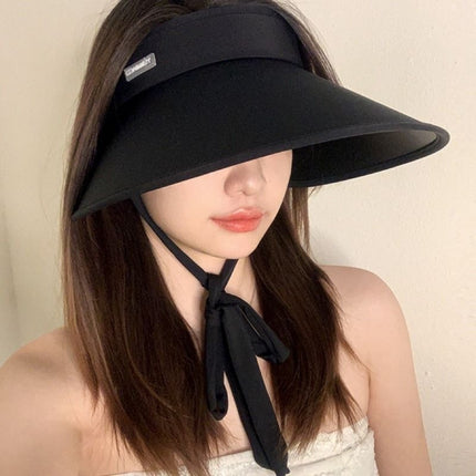 New Sun Protection Hat for Women Outdoor Uv Protection Summer Beach Portable Face Covering Large Brim Sun Hat Empty Top Hat