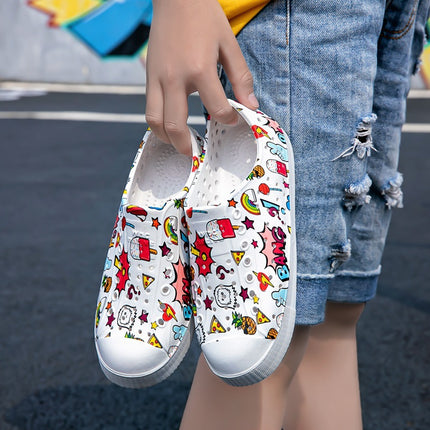 2025 Cross-Border Luchi Crocs Couple Graffiti Men's and Women's Casual Baotou Wading Outdoor Beach Breathable Sandals