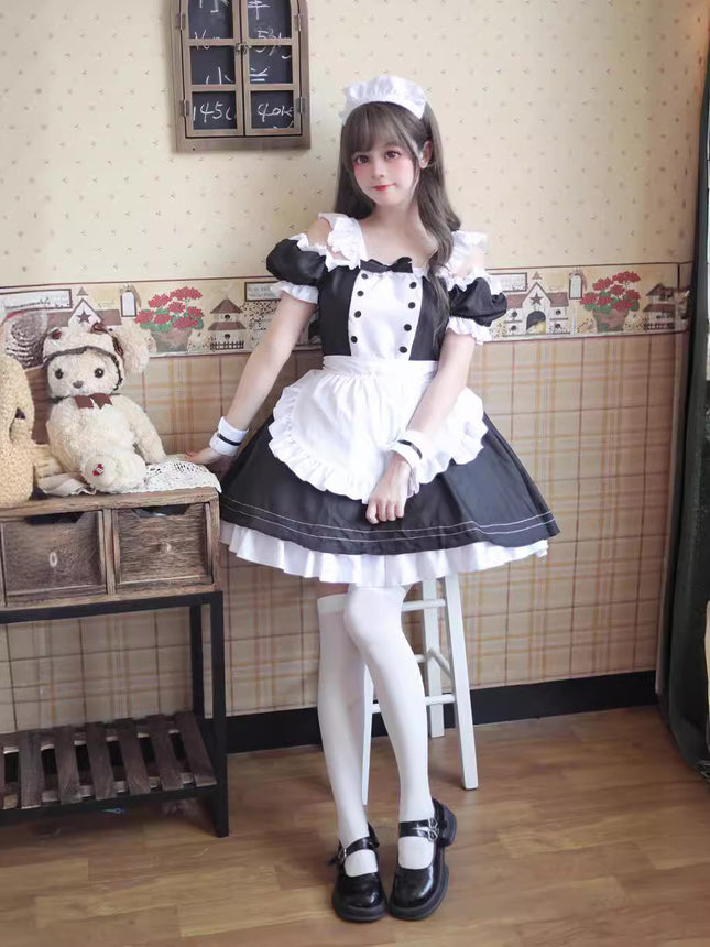 23 Years New Maid Outfit Cute Two-Dimensional Lolita Dress Cat Maid Uniform Restaurant Maid Suit