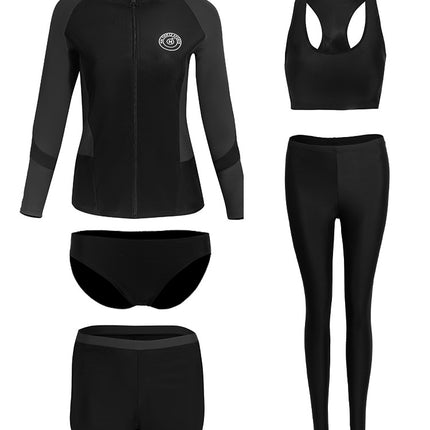 2024 New Swimsuit Split Long-Sleeved Trousers Suit Quick-Drying Wetsuit Surfing Sun Protection Clothing Conservative Jellyfish Suit