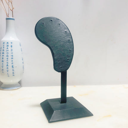 Jewelry Display Stand for Earrings, Ear Studs, and Ear Pendants; Jewelry Storage and Viewing Display Props with Velvet and Pu Stand