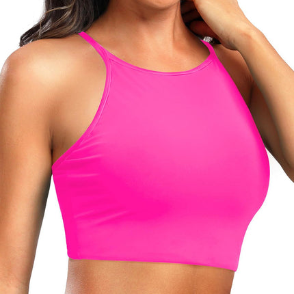 Bikini sports cross-border plus size 2025 vest swimsuit top Amazon European and American sexy women's