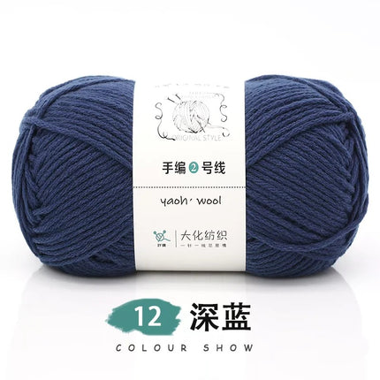 Doll hand-knitted No. 2 handmade wool woven scarf HAT medium thick coat stick needle DIY6 strand wool wholesale
