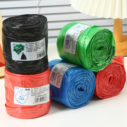 Household Thickeneded Satchel Garbage Bags Household Plastic Bags Kitchen Dormitory Disposable Flat Mouth Hotel Garbage Bags