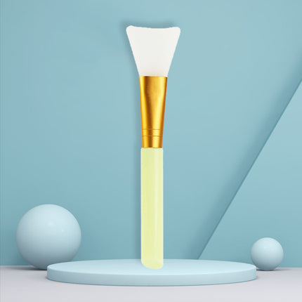 Single Pack of Facial Mask Brush, Lipstick Grinding, White Rod, Two-Color Hollow Mask Brush, Makeup Brush, Beauty Salon