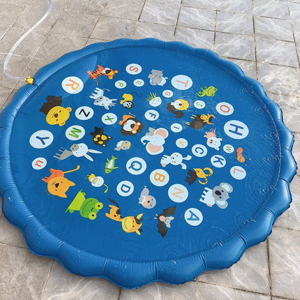 Popular Children's Outdoor Lawn Letter Spray Mat Interactive Game Water Unicorn Round Dolphin Fountain