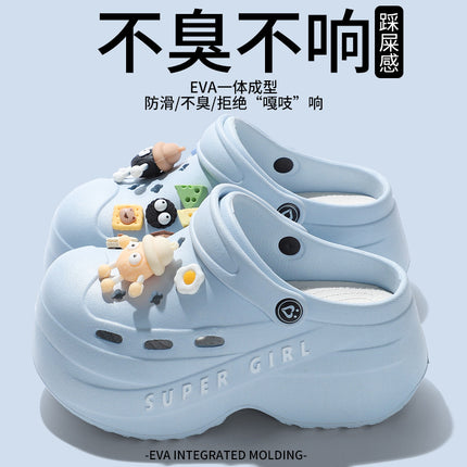 Women's Summer 2025 New Style Slippers for Home Indoor Bathroom Anti-Slip and Deodorant Thick-Soled Eva Slippers for Outdoor Wear