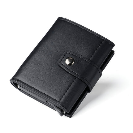 Cross-Border Popular Multi-Card Slot Men's Wallet Automatic Pop-Up Card Holder Unisex Credit Card Holder Card Holder Wholesale Women
