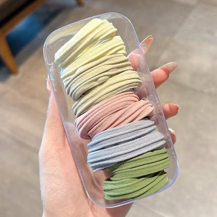 10 High-Elasticity Hair Ties, High-End Hair Ties for High Ponytails That Do Not Pull on Hair, Durable Rubber Bands, Seamless Hair Ties