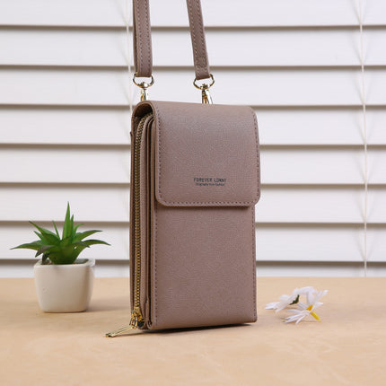 Lonny new mobile phone bag women's shoulder messenger bag Korean multi-functional ID card holder wallet