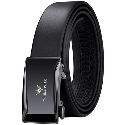 King Paul belt men's leather automatic buckle business pants belt men's pure leather belt wholesale a generation of hair