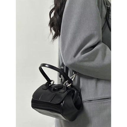 Niche Chocolate Retro Metal Buckle Mini Handbag for Women 2026 New Style Simple Versatile Shoulder Crossbody Bag