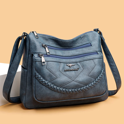 Bags for Women 2025 New Style Mom Bag Versatile Fashionable Shoulder Bag Soft Leather Middle-Aged Ladies Large Capacity Crossbody Bag Pu