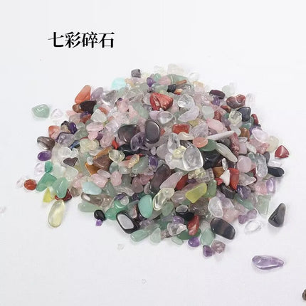 Direct Sales from the Source Factory: Natural Pink, White, Purple, Yellow Crystal Gravel, Green Aventurine, Colorful Fluorite, Energy Demagnetizing Stone, Bonsai Wholesale