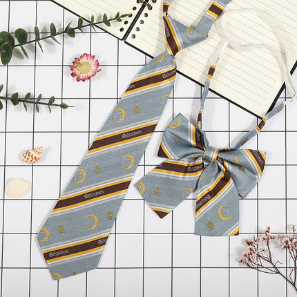Japanese Plaid JK Tie Tie Set Women's College Style Graduation Photo Free Accessories Korean Style Bow Mariners Suit
