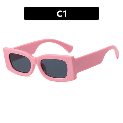 European and American Square Wide-Brimmed Narrow-Frame Sunglasses 2024 New Personalized Sunglasses Fashion Ins High-End Sunglasses