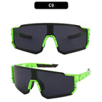 Green dot gray flakes