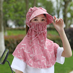 Red Piece-Sunscreen Hat / Free size