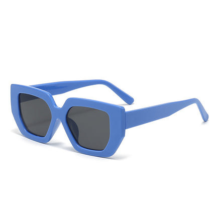 Cross-border Polygon Large Frame European and American Hot Girls Photo Shown Face Small Sunshade Sunglasses Simple Fashion Hip Hop Sunglasses Trendy