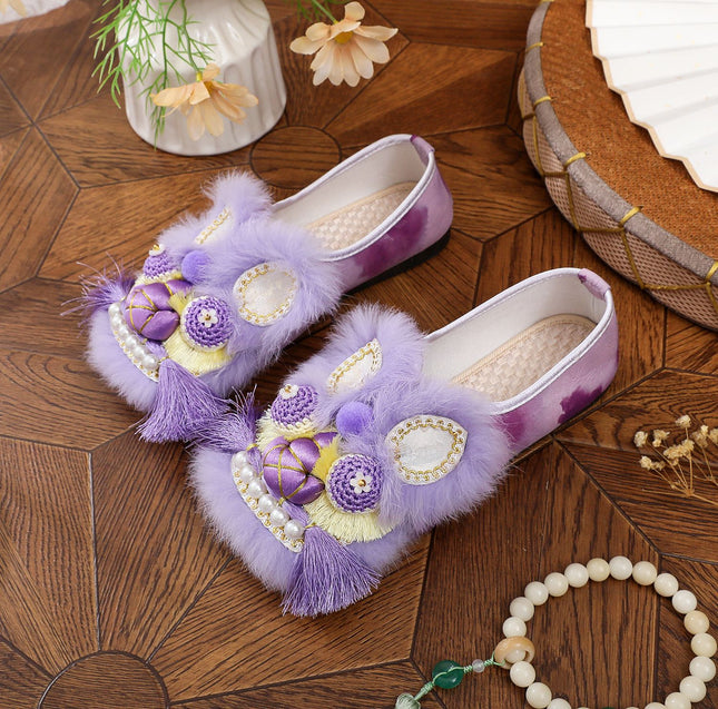 Intangible Heritage Tiger Head Shoes Spring and Summer 2025 New Ethnic Style Tiger Head Shoes Handmade Flat Comfortable New Chinese Embroidered Shoes