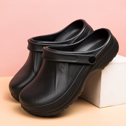 Black Eva Clogs - Non-Slip, Lightweight, Durable Garden
