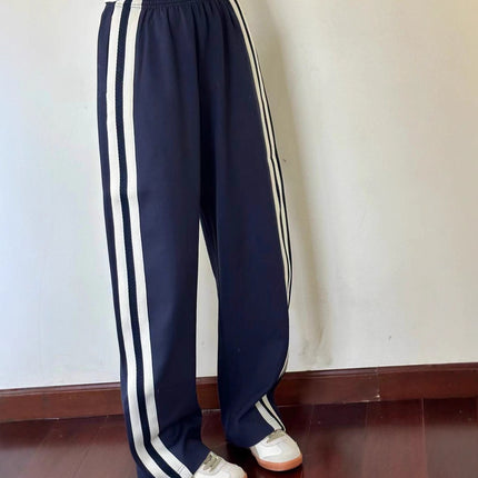 Women's Pants 2025 New Summer Style for Petite Figures, Height-Enhancing Spring Style, Straight-Leg, Curved Knife-Cut Wide-Leg Casual Pants, High-Waisted, Slimming