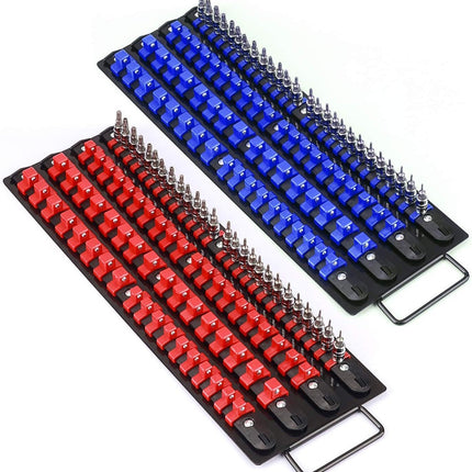 Cross-border new 80-piece sleeve rack new handle sleeve storage rack 1/4 3/8 1/2 sleeve rack