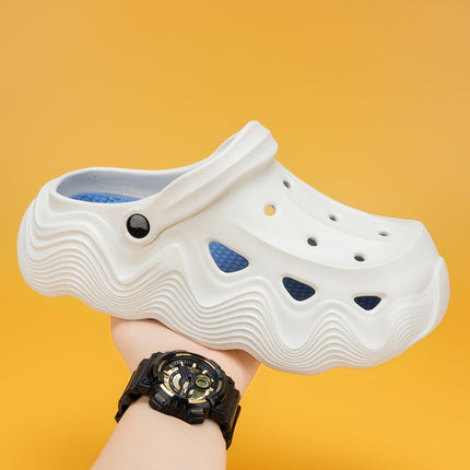 Men's Outdoor Clogs Summer Thick-Soled Men's Beach Two-Wear Sandals Casual Non-Slip Garden Sandals Trendy Style