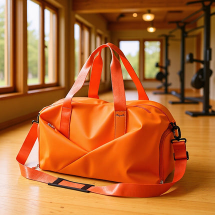Fitness Bag Women's Portable Large Capacity Dry and Wet Separation Yoga Sports Bag Fashionable Oxford Cloth Luggage Bag Printable logo