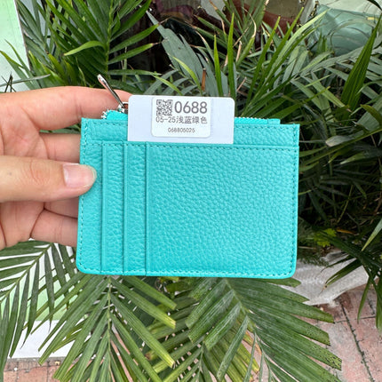 Double-sided Driver's License Multi-card Slot Genuine Leather Zipper Card Bag Top Layer Cowhide Men's Thickened Light Luxury Women's Small Coin Purse Case
