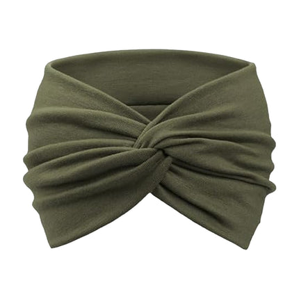 Bohemian Women Extra Wide Headband Turban Hair Bundle Non-Slip Bohemian Elastic Hairband Twist Knot Hairband Hair Accessories