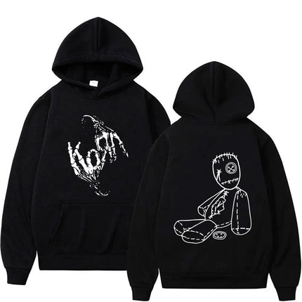 Rock Band Korn Issues Album Cover Graphic Hoodie Men Women g