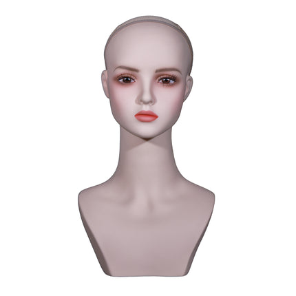 New Anime head model cos wig model head earrings jewelry hat display wig shop High-looking simulation man