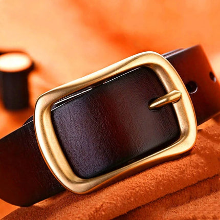 Manufacturer's Ready-Made Belt, Men's Pin Buckle Antique Belt, Men's Belt, Super Tensile Retro Style Trouser Belt Can Be Customized