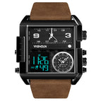 dark brown band on black face