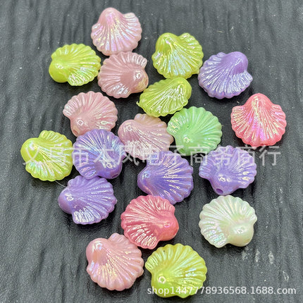 Acrylic light color plated AB colorful diy children beaded material candy AB colorful beads jewelry accessories