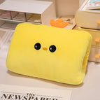 Yellow duck [large elastic velvet 32*26cm] / Warm insert pillow