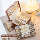 Brown Jewelry Box with Diamond Buckle